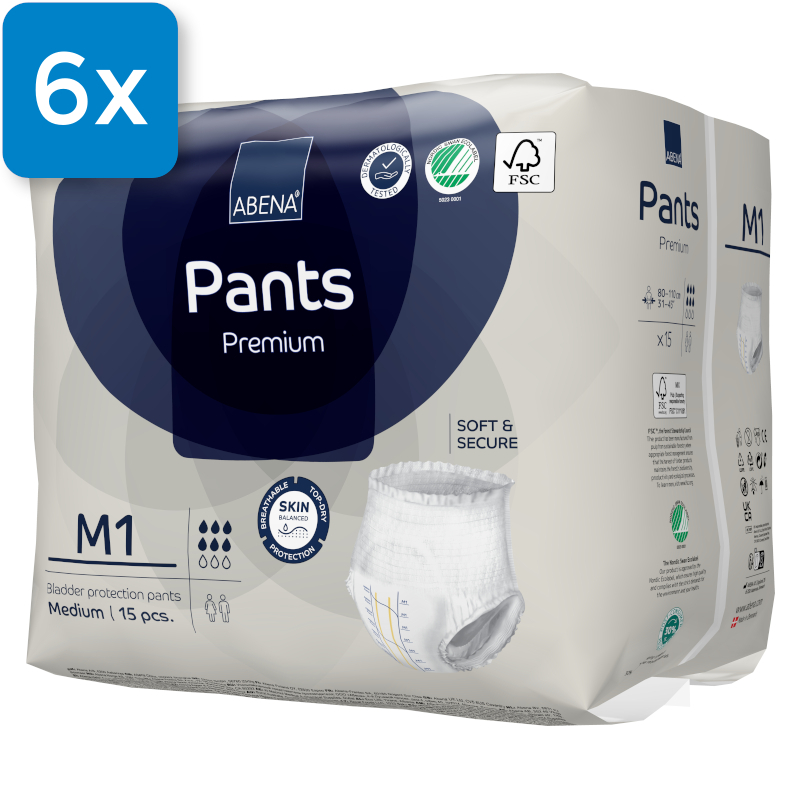 Abena Pants Premium M1 - (6 x 15 Stück)